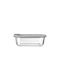 Estia Microwave Glass Lunch Box Colorseal Gray 370ml