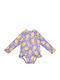 Zoocchini Kids Swimwear Long Sleeve One-piece Pineapple