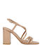 Sandalen aus Lackleder Rosa