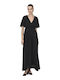 Life Summer Maxi Dress Wrap Black