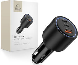 Tech-Protect Cc04 Φορτιστής Αυτοκινήτου με Θύρες 1xUSB-A 2xType-C Tech-Protect Cc04 Φορτιστής Αυτοκινήτου με Θύρες 1xUSB-A 2xType-C