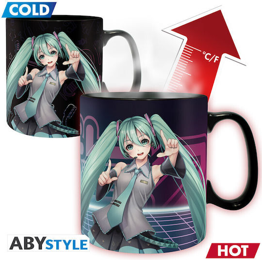 Abysse Hatsune Miku Heat Change Κούπα Κεραμική Πολύχρωμη 460ml