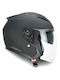 CGM 136 DNA Matt Black Κράνος Μηχανής Jet ECE 22.06 1450gr με Sunvisor