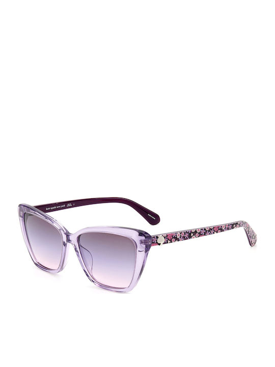 Kate Spade Women's Sunglasses with Purple Plastic Frame and Purple Gradient Lens