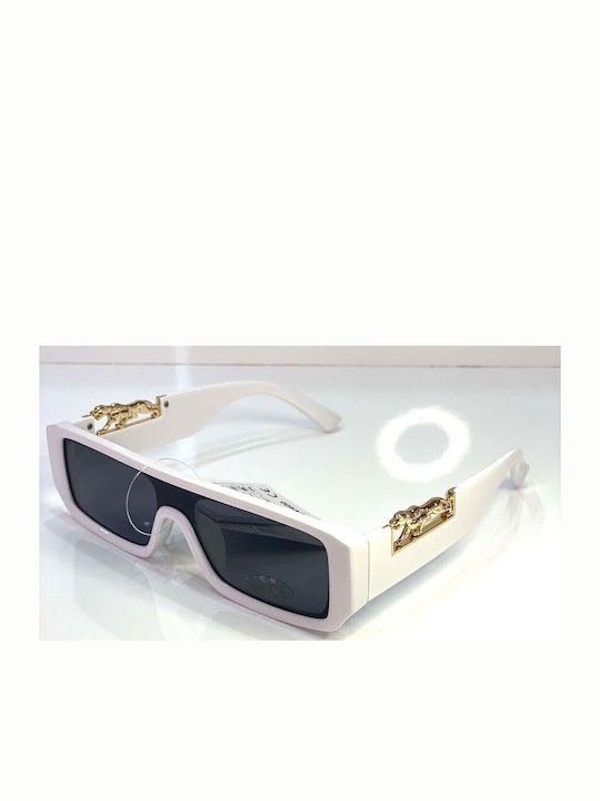 Woman's Fashion Sunglasses Λευκά with Acetate Frame
