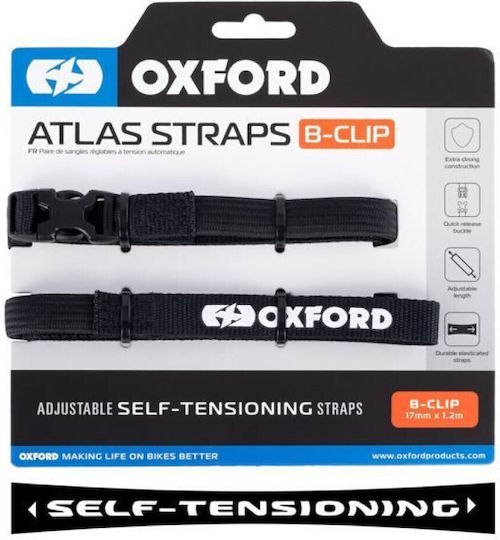 Atlas Strap B-clip 17mm X 1.2m Black Oxford
