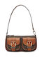 Logo Women's Bag Shoulder Brown