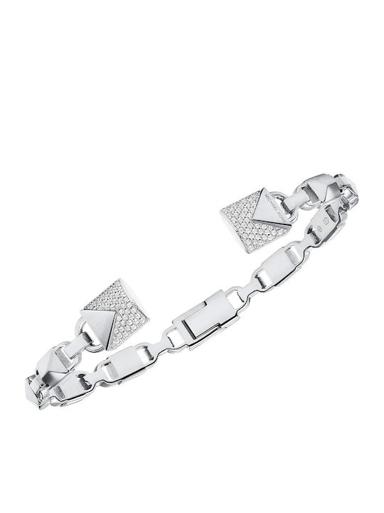 Michael Kors Women's Silver Bracelet 6cm