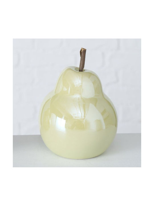 Decorative Ceramic Fruit Pearl Pear Ecru Decorative Ceramic Fruit Pearl Pear Ecru