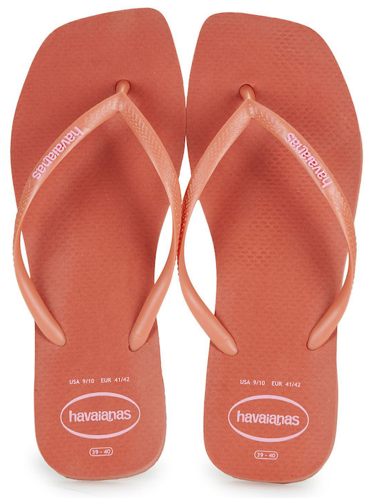 Havaianas Square Logo Pop Up Σαγιονάρες σε Ροζ ...