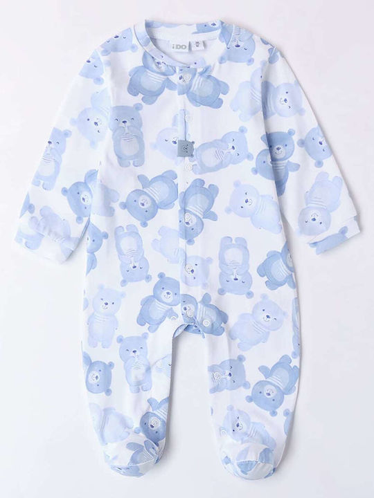 iDO Baby Bodysuit Long-Sleeved Light Blue