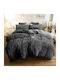 Double Duvet Cover 220x240cm 220 Shaggydgrey200240 320 GSM