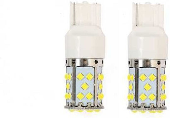 Λάμπες Αυτοκινήτου T20 LED 6000K Ψυχρό Λευκό 12V 4.5W 2τμχ