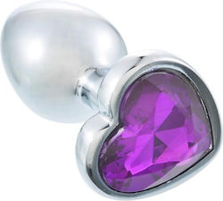 Metallic Anal Plug Small Purple