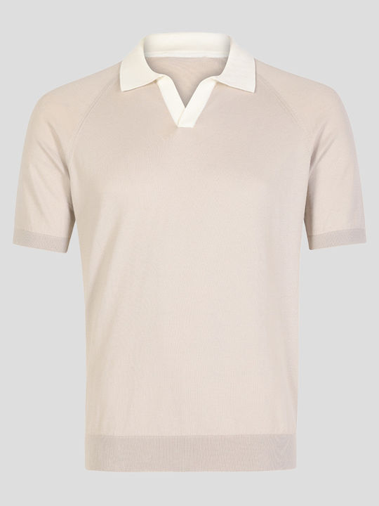 Gran Sasso Short Sleeve Polo Beige