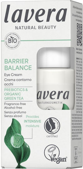 Lavera Barrier Balance Κρέμα Ματιών για Αντιγήρανση & Ενυδάτωση 15ml