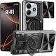 Orso Shockproof Ringstand Slide Camera Back Cover Μαύρο (Poco M7 Pro 5G)
