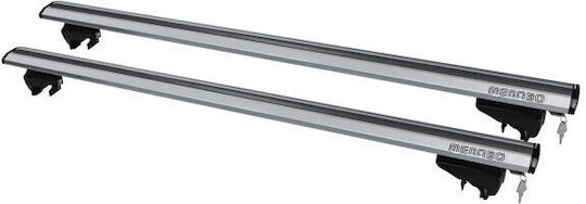 Menabo 135cm. 2014+ (with Roof Rack Legs and Lock) Silver