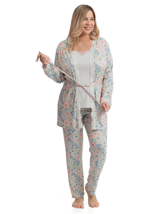 SNC Homewear Summer Women's Robe with Pyjama