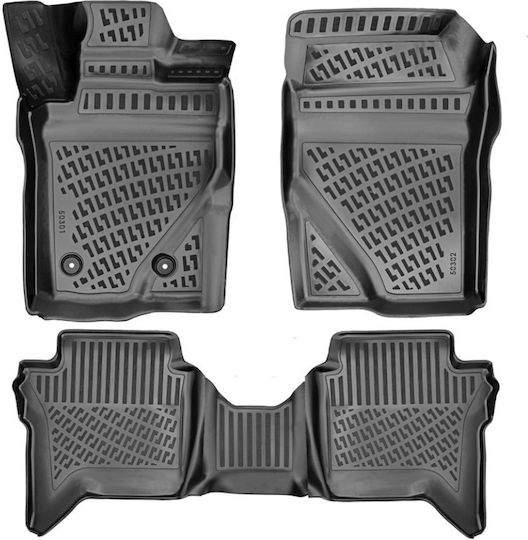 Umbrella Set Covorașe Față și Spate 4buc din Furtun pentru Volkswagen Amarok 2023 Negre