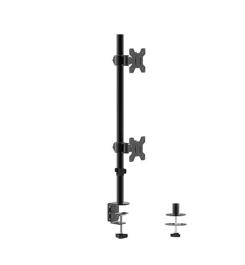 Blackmount UP02 Stand Desk Mounted for 2 Monitors up to 27"