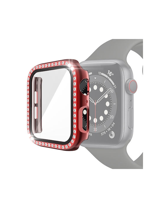 Пластмасов Калъф в Червен цвят за Apple Watch Series 6, SE, 5, 4 44мм