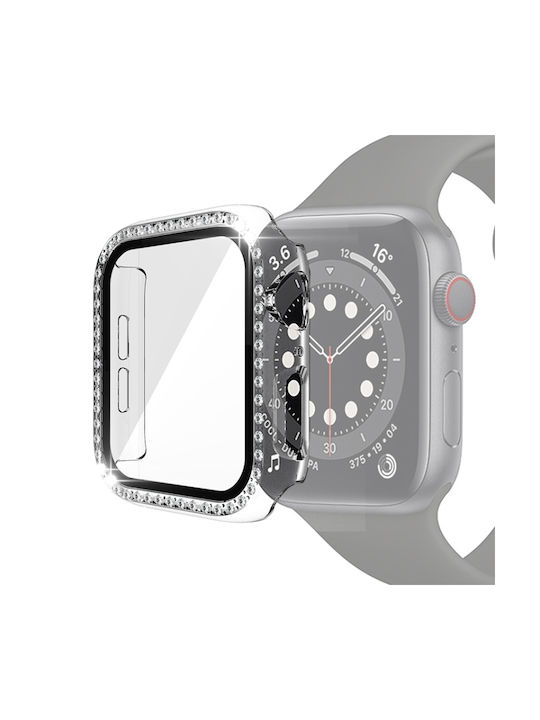 Пластмасов Калъф в Прозрачен цвят за Apple Watch Series 6, SE, 5, 4 44мм