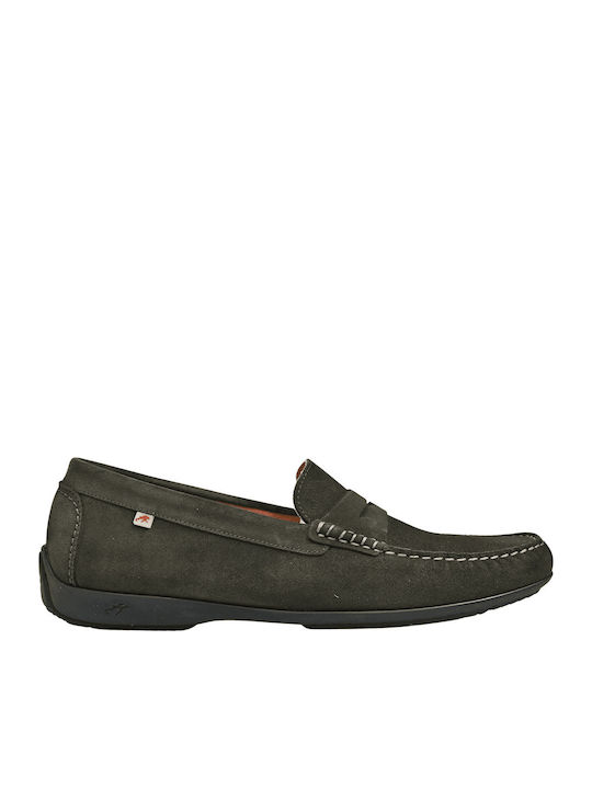 Fluchos Suede Ανδρικά Μοκασίνια σε Πράσινο Χρώμα