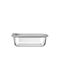 Estia Microwave Glass Lunch Box Colorseal Gray 640ml
