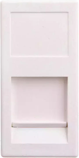 Kontakt-simon Connect Plate K45 Single RJ Ict Socket White Ka76/9