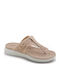 Γυναικεία Ανατομικά Σανδάλια Flatforms Μπεζ