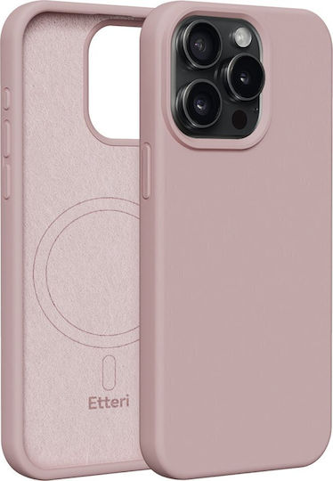 Etteri Back Cover Σιλικόνης Ροζ (iPhone 15 Pro Max)