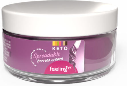 Πρωτεϊνική Κρέμα Φρούτα Του Δάσους Low Carb Keto-friendly Feelingok 100g