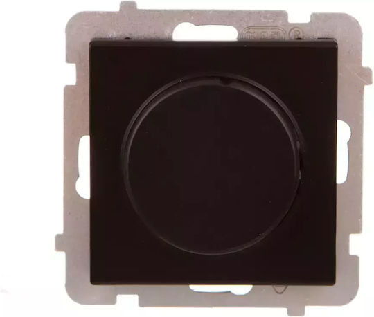Ospel Comutator Cu Variator Încastrat Fără Ramă Universal Rotativ În Culoare Neagră