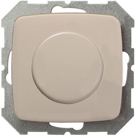 Liregus Recessed Dimmer Switch Without Frame Classic Rotary 500W in Beige Color