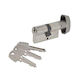 Assa Abloy Zylinderschloss 70mm (30-40) mit Knauf und 3 Schlüssel Silber