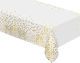 White Gold Polka Dot Tablecloth