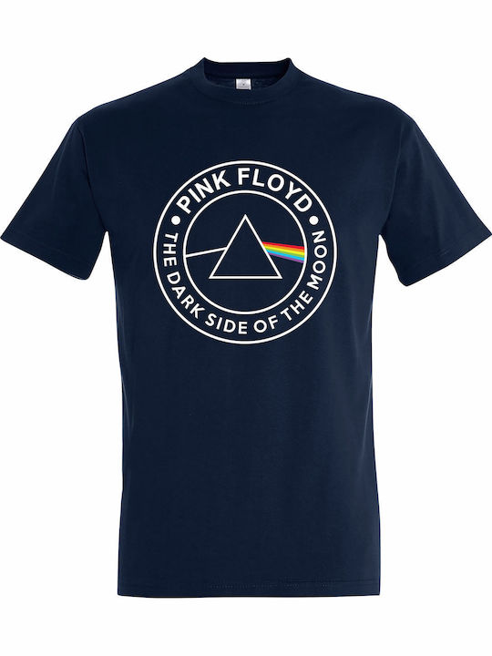 Tricou Unisex "Pink Floyd Dark Side Moon" Bleum...