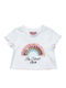 Kids' Crop Top Short Sleeve White