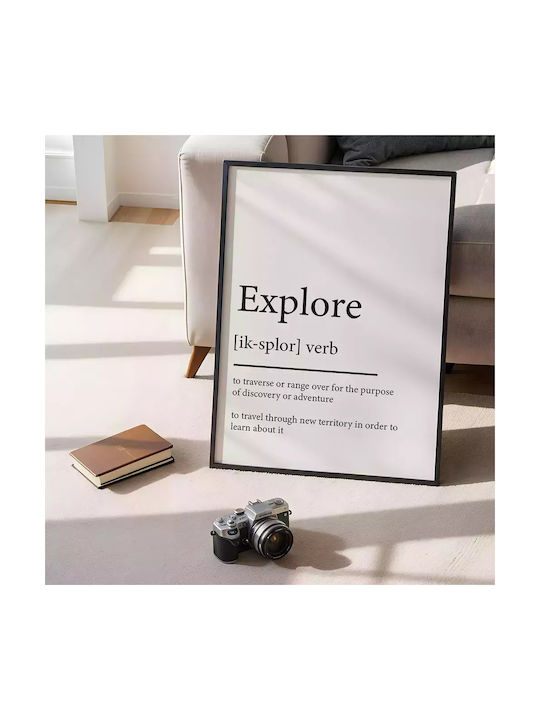 Quote Poster Explore Pst25187 21cm X 30cm Μαύρο...