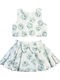 Kids' Set with Skirt Summer 2pcs Pink