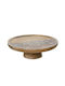 Beauty Home Cake Stand Brown 25x9cm