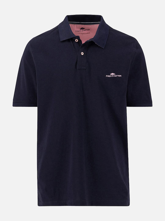 Fynch Hatton Polo Short Sleeve Blouse Blue
