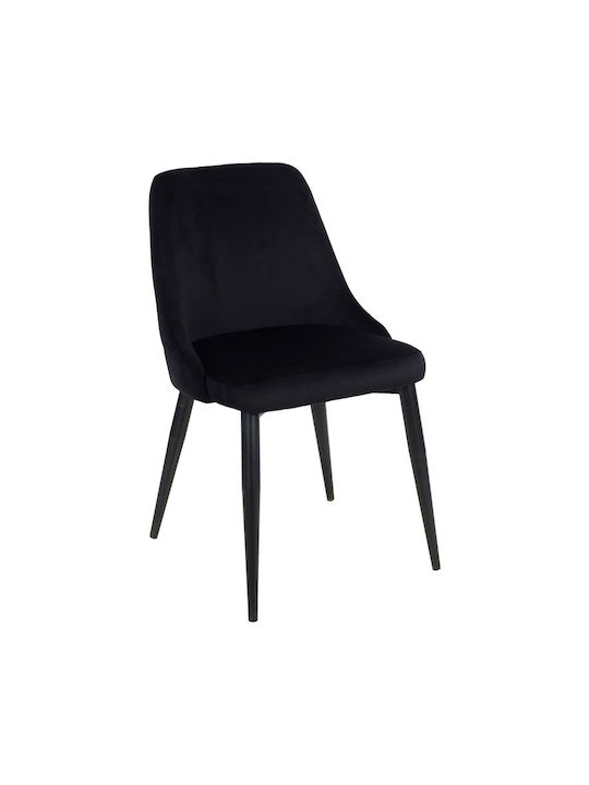 Zedna Dining Room Velvet Chair Black Velvet 51x...