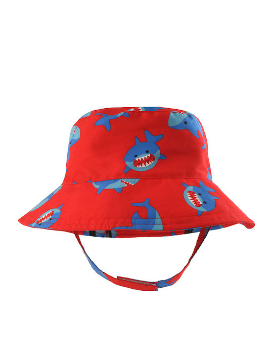 Zoocchini Kids' Hat Bucket Fabric Sunscreen Red