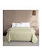 Melinen Zara Κουβερλί Υπέρδιπλο Microfiber Ecru 220x240cm