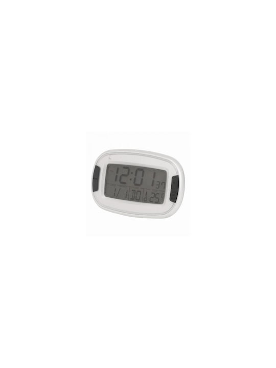 Tabletop Digital Clock with Alarm Silver 9a5b46dd7b92