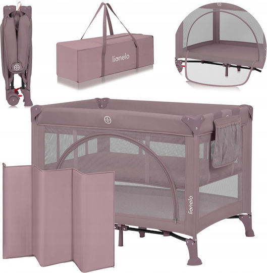 Lionelo Laura Playpen 2 Levels with Mattress Pink 102x72cm