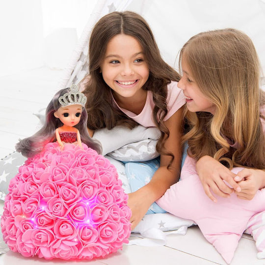 Blumenpuppe Rosa Schaumrosen Geschenk Blumenpuppe Rosa Schaumrosen Geschenk