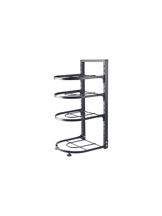 Livit Suport Pentru Oale Și Tigăi Metalic 27x22.5x52cm Negru